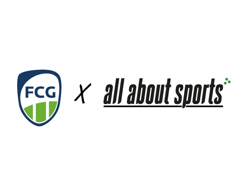 Logos von FC Gütersloh und all about sports